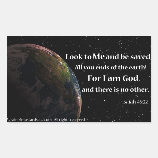 Bible Quotes Rectangular Sticker (Front)