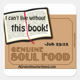 Bible Quotes Square Sticker