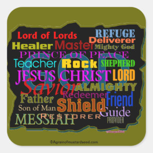 Bible Quotes Square Sticker