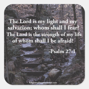 Bible Quotes Square Sticker