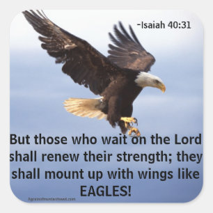 Bible Quotes Square Sticker