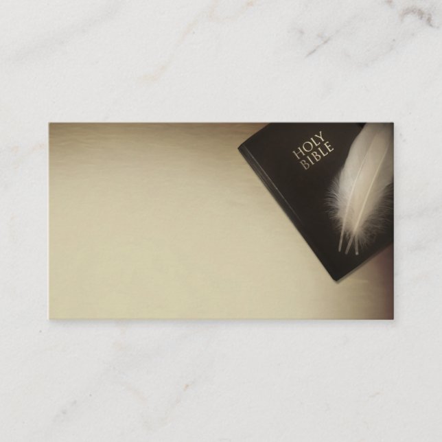Bible Reverend Church Pastor Business Cards (Front)
