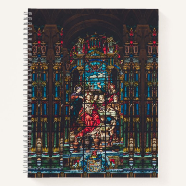 Bible Scene And Angels Notebook (Front)