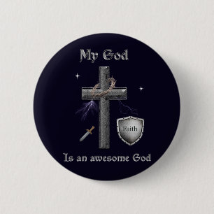 Bible Scripture 6 Cm Round Badge