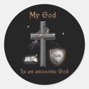 Bible Scripture Classic Round Sticker