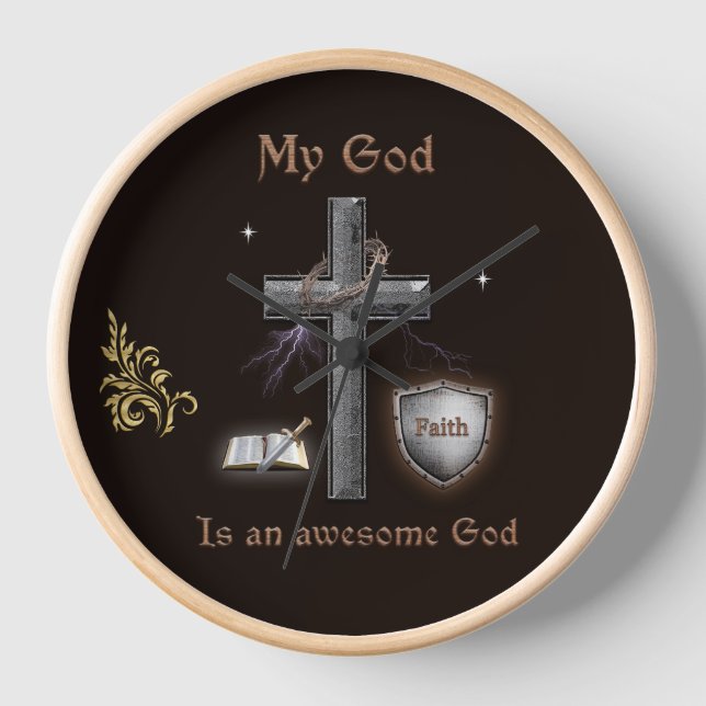 Bible Scripture Clock (Front)