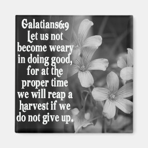 BIBLE SCRIPTURE GALATIANS 6:9 MAGNET