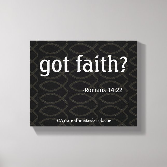 Bible Scripture Inspirational Canvas Print (Front)