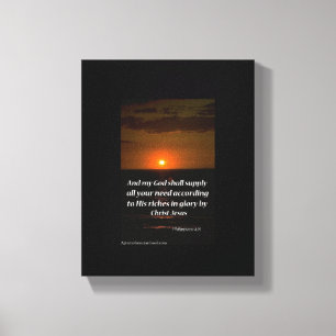 Bible Scripture Inspirational Canvas Print