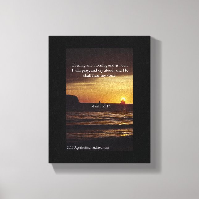 Bible Scripture Inspirational Canvas Print (Front)