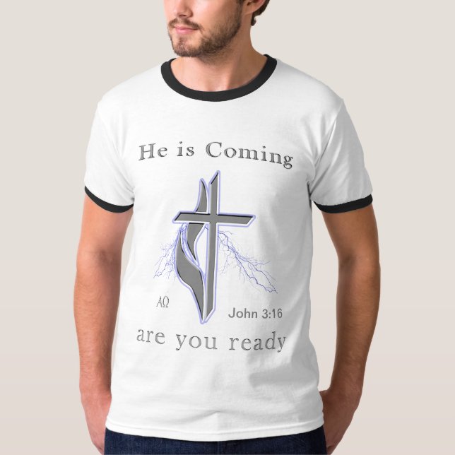 Bible scripture John 3:16 T-Shirt (Front)