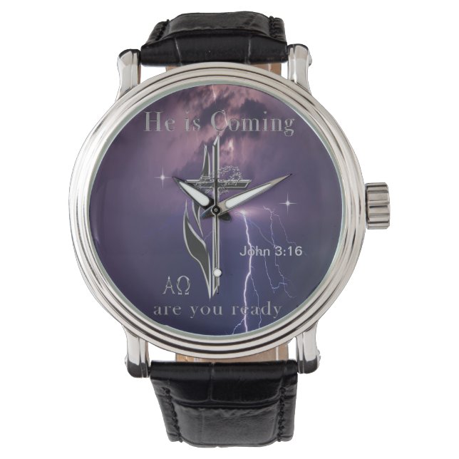 Bible scripture John 3:16 Watch (Front)