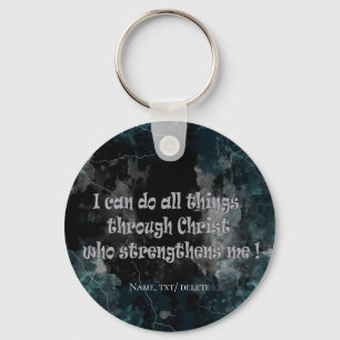 Bible scripture Philippians 4:13 Key Ring