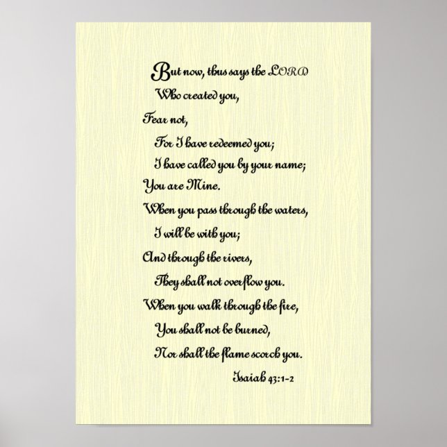 Bible Scripture Poster (Front)