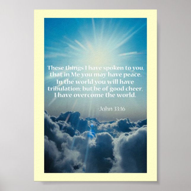 Bible Scripture Prayers Poster (Front)