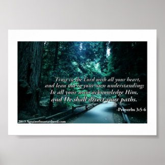 Bible Scripture Prayers Poster