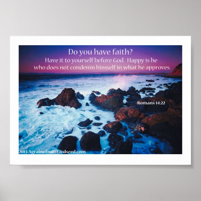 Bible Scripture Prayers Poster (Front)