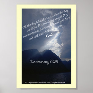 Bible Scripture Prayers Poster