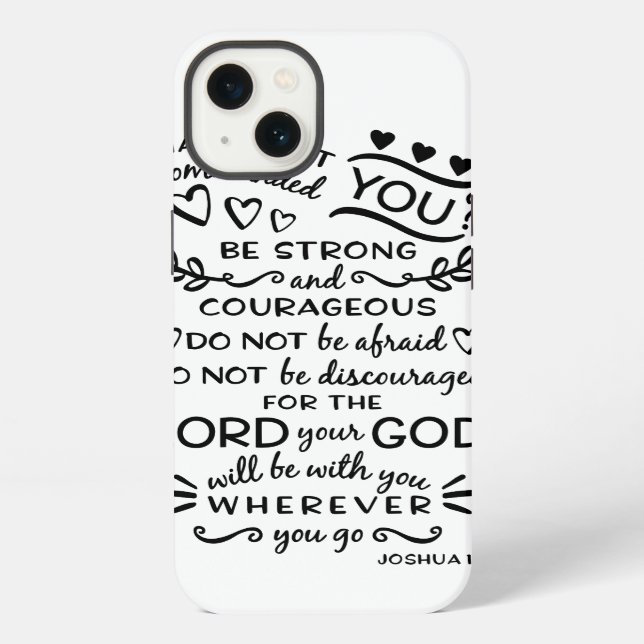 Bible Scripture Verse Joshua 1:19 iPhone Case (Back)