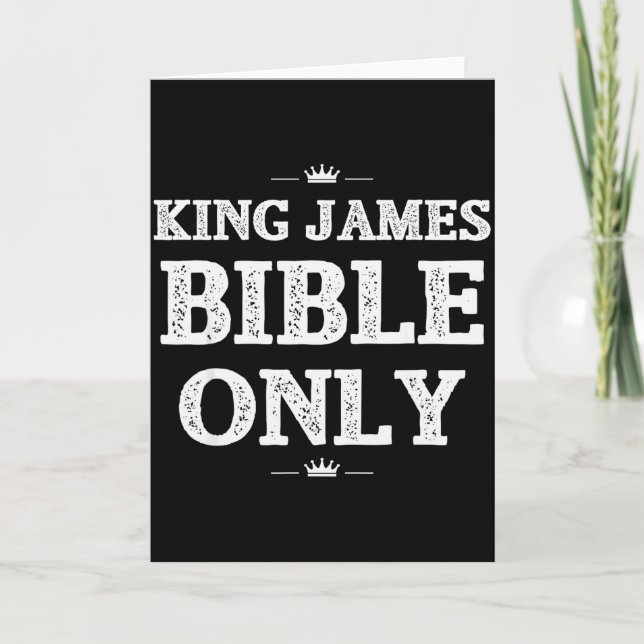 Bible Scripture Verses King James Bible Christian  Card (Front)