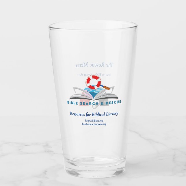 Bible Search & Rescue - Glass Tumbler (Front)