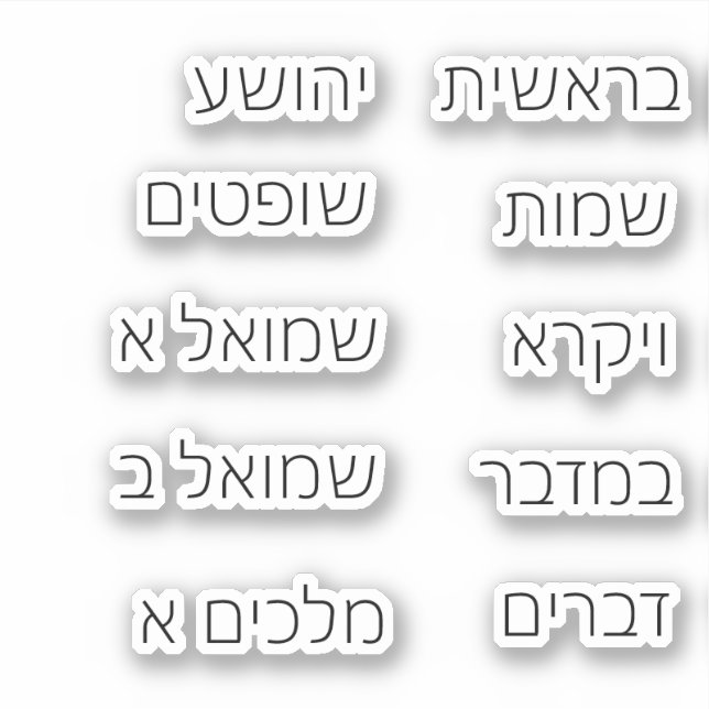 Bible Stickers (Front)