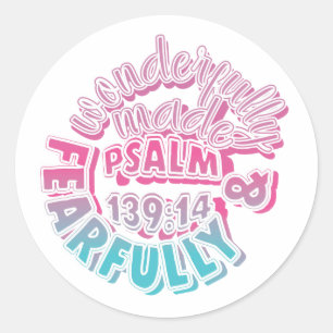 Bible Stickers - Psalm 139:14