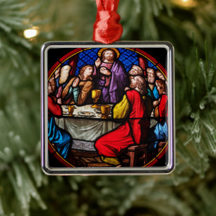 Bible stories last supper Christmas 2020 Metal Tree Decoration