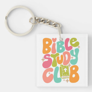 Bible Study Club Colourful Acrylic Keychain