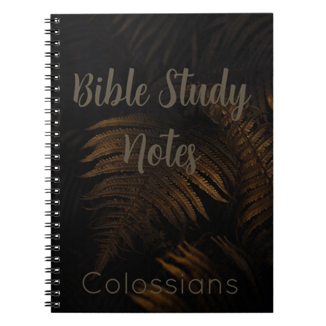 Bible Study-Colossians Notebook (Front)