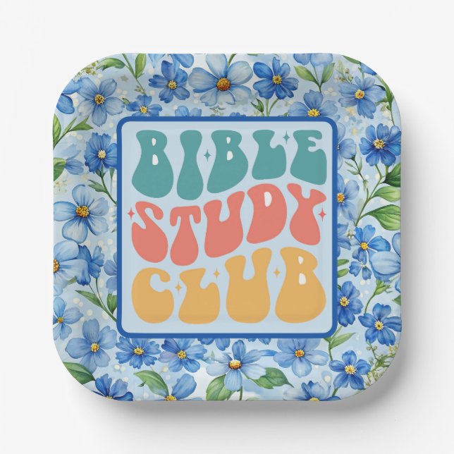 Bible Study Group Paper Plate (Front)
