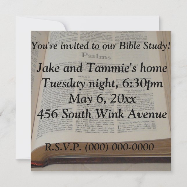 Bible Study Invitation (Front)