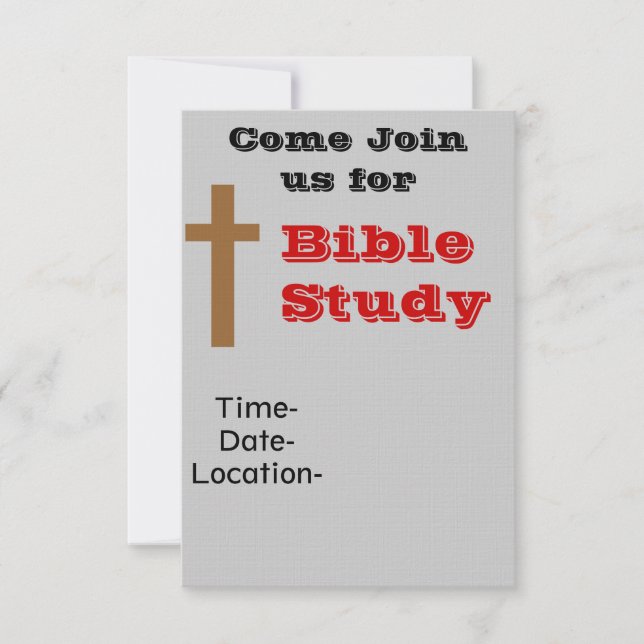 Bible Study Invitation (Front)