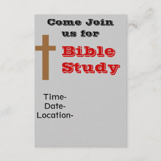 Bible Study Invitation