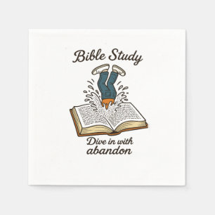 Bible study invitation napkin
