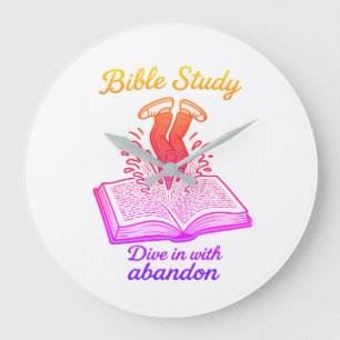 Bible study large clock