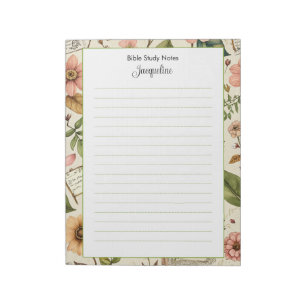 Bible Study Notepaper Personalised Notepad