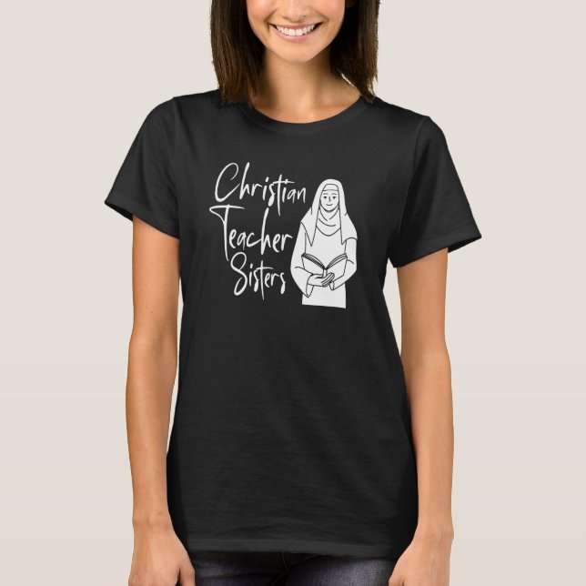 Bible Study Nun Christianity   Theology Christian  T-Shirt (Front)