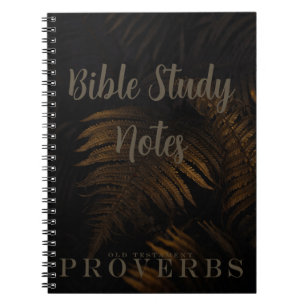 Bible Study-Proverbs Notebook
