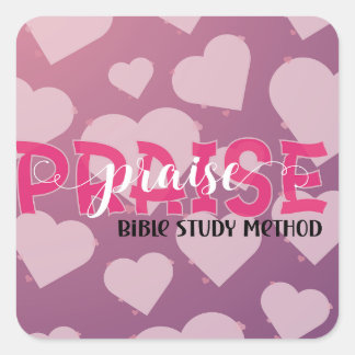 Bible study square sticker