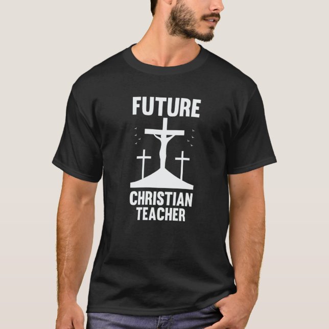 Bible Study Theology  Christianity Christian Teach T-Shirt (Front)