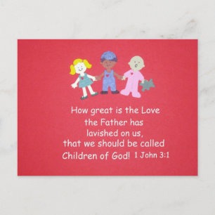 Bible Verse - 1 John 3:1 Postcard