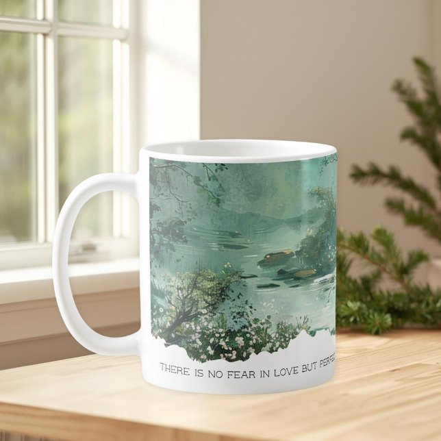 Bible Verse 1 John 4:18 Nature Faith Mug (Creator Uploaded)