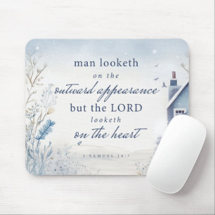 Bible Verse 1 Samuel 16:7 Watercolour Mouse Mat