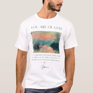Bible Verse 1John 4:4 T-Shirt