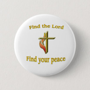 Bible verse 6 cm round badge