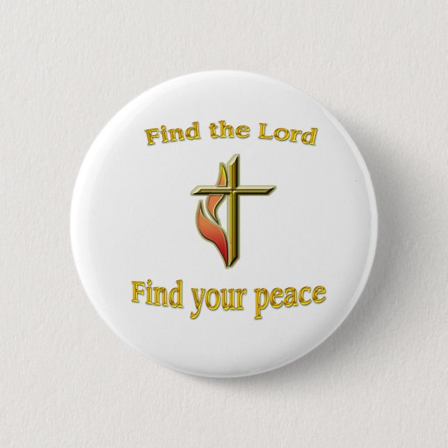 Bible verse 6 cm round badge (Front)