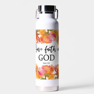 Bible Verse About Faith scripture  Water Bottle