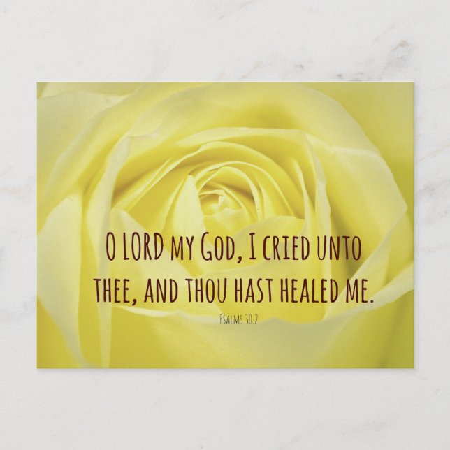 Bible Verse about Healing Postcard (Front)