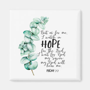 Bible Verse about Hope Eucalyptus Magnet